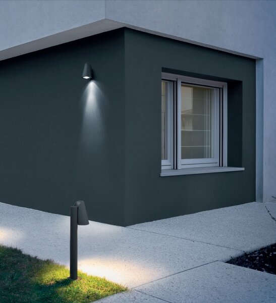 Redo 9529 Alvar, antracitové venkovní ​​nástěnné svítidlo, 1xGU10 max 35W, IP44