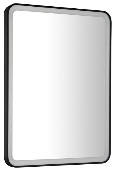 VENERO zrcadlo s LED osvětlením 60x80cm, černá