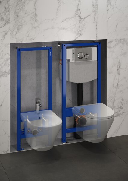 Cersanit Luna splachovací tlačítko pro WC lesklý chrom K97-449