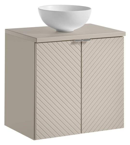Comad Koupelnová skříňka s deskovým umyvadlem Viva Cashmere 60 kašmír