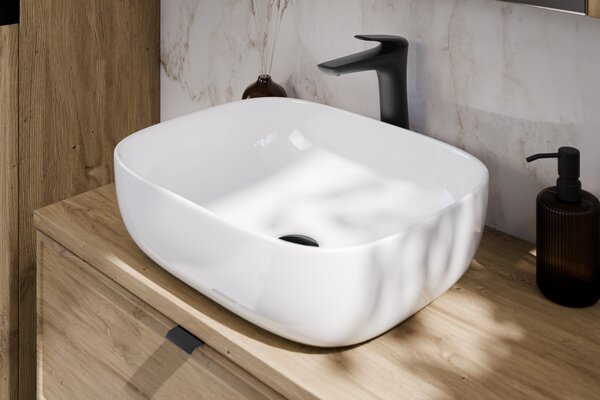 Comad Koupelnová skříňka s deskovým umyvadlem Aster Green 60 zelená/dub cremona