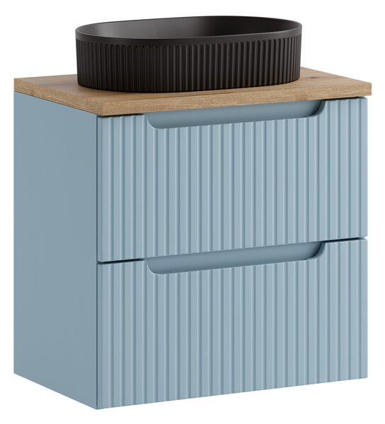 Comad Koupelnová skříňka s deskovým umyvadlem Nova Denim 60 denim/dub coast evoke