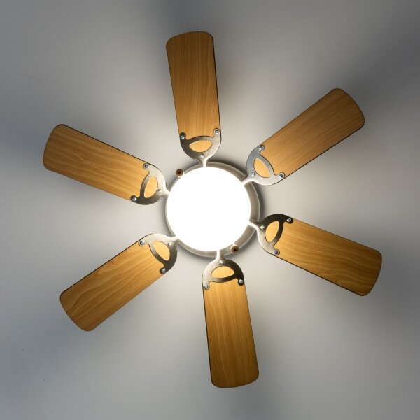 ZEVENTI - Stropní ventilátor GALDANA 1xE27/60W/230V hnědá/béžová