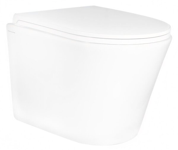 Hydroland Závěsná WC mísa se SoftClose sedátkem Safir, bílá