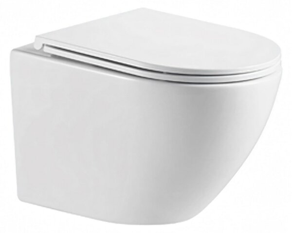 Hydroland Závěsná WC mísa se SoftClose sedátkem AGAT Tornádo, bílá