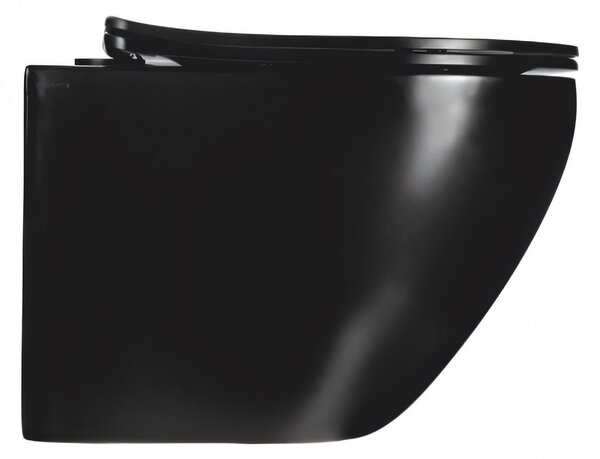 Hydroland Závěsná WC mísa se SoftClose sedátkem Karat, černá