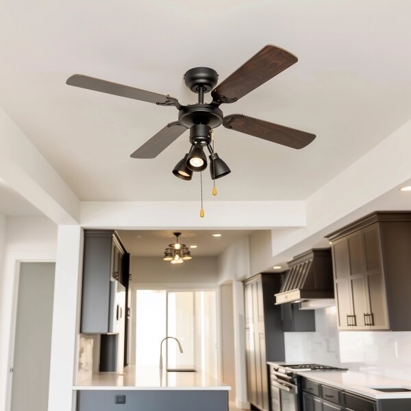 ZEVENTI - Stropní ventilátor ZURRIOLA 3xGU10/50W/230V