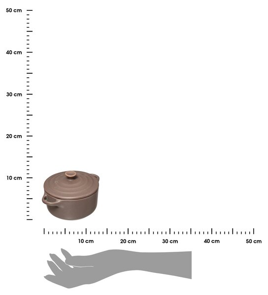 Keramický hrnec Mini Taupe, (fi) 13 cm