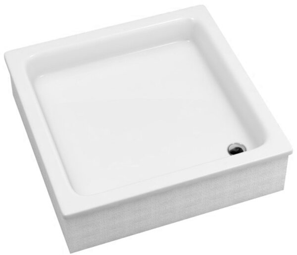 Schedpol Grawello čtvercová sprchová vanička 90x90 cm bílá 3.012