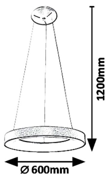 Rabalux 5054 Carmella LED Moderní stropní svítidlo | Přírodní bílá | 50W | Barevný kov | Bílá | Zlatá - r-5054