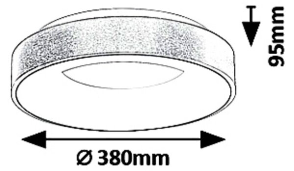 Rabalux 5052 Carmella LED Moderní stropní svítidlo | Přírodní bílá | 30W | Barevný kov | Bílá | Zlatá - r-5052
