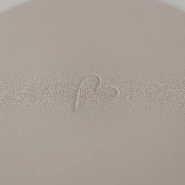 Oboustranné prostírání Heart Creme Ø 35 cm