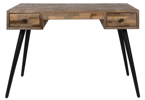 White Label Dřevěný kancelářský stůl WLL LEO 118x56 cm