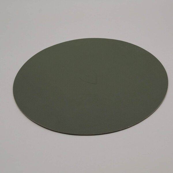 Oboustranné prostírání Heart Green Ø 35 cm