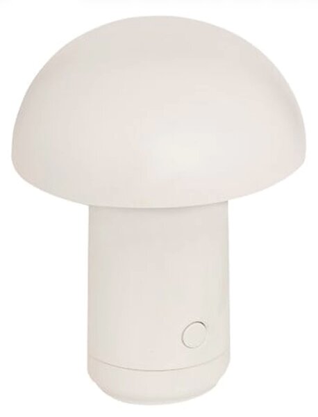 LED stolní lampa FUNGHI 11,2 cm, bílá