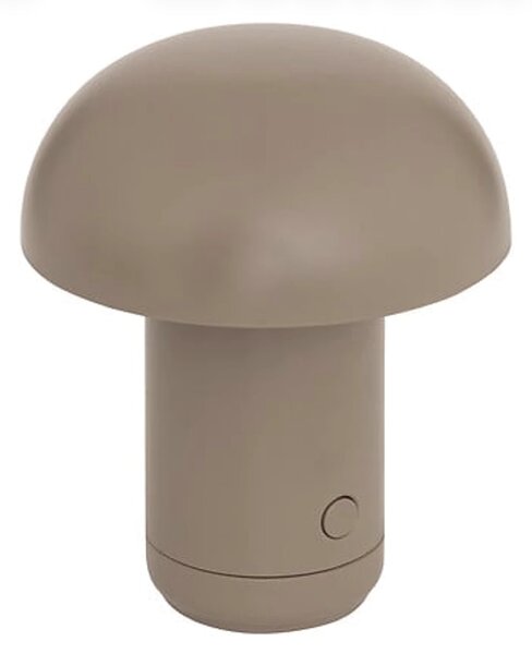 LED stolní lampa FUNGHI 11,2 cm, hnědá