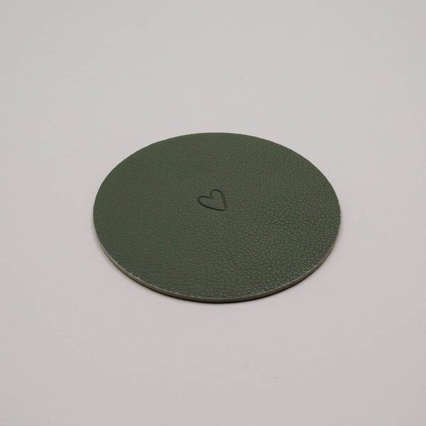 Oboustranný podtácek Heart Green – set 2 ks
