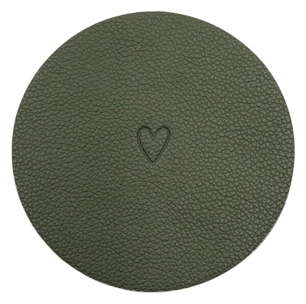 Oboustranný podtácek Heart Green – set 2 ks
