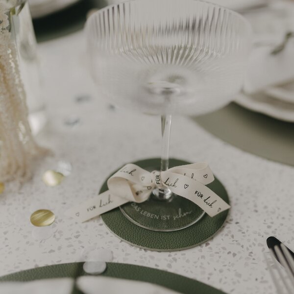 Oboustranný podtácek Heart Green – set 2 ks