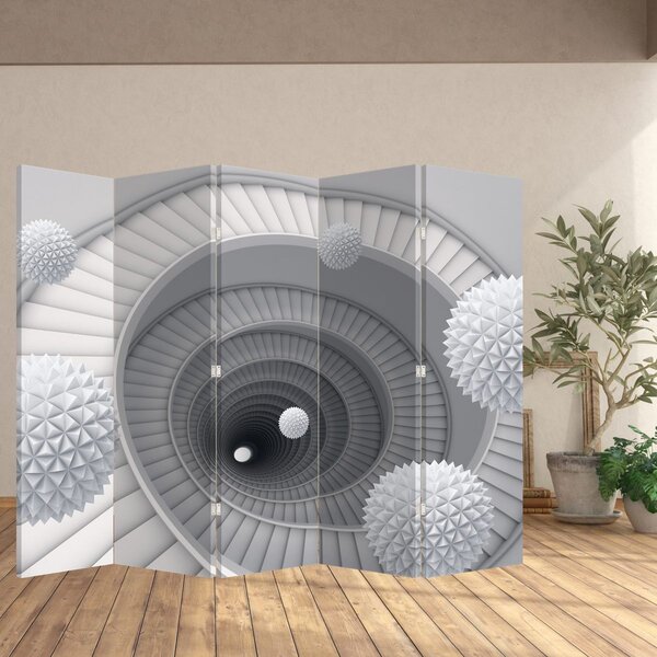 Paraván - 3D abstrakce (210x170 cm)