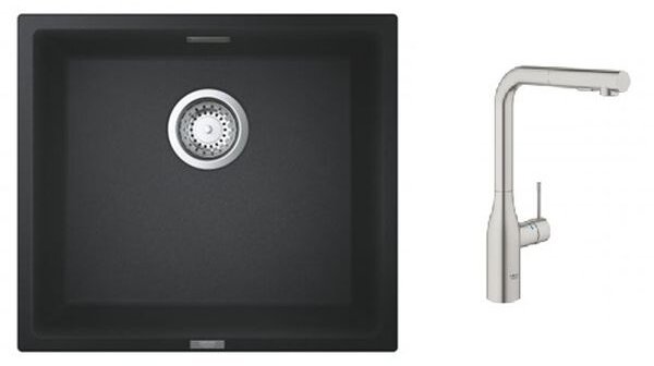 Sada kuchyňská baterie Grohe Essence 30270DC0, granitový dřez Grohe K700 31653AP0