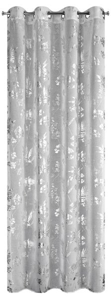 ZÁCLONA NA KROUŽCÍCH DĚLIA 140X250 CM LISTY