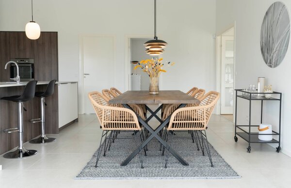 Nordic Living Přírodní ratanové křeslo Flot