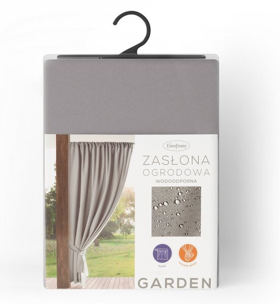 ZAHRADNÍ VODĚODOLNÝ ZÁVĚS NA PÁSCE GARDEN 155X200 CM ŠEDÁ