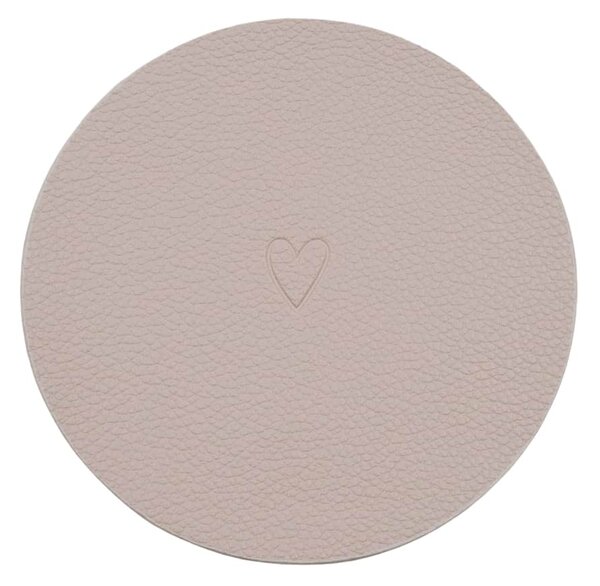 Oboustranný podtácek Heart Creme – set 2 ks