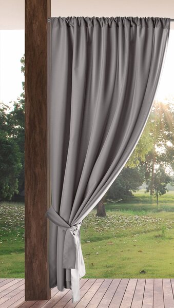 ZAHRADNÍ VODĚODOLNÝ ZÁVĚS NA PÁSCE GARDEN 155X200 CM ŠEDÁ