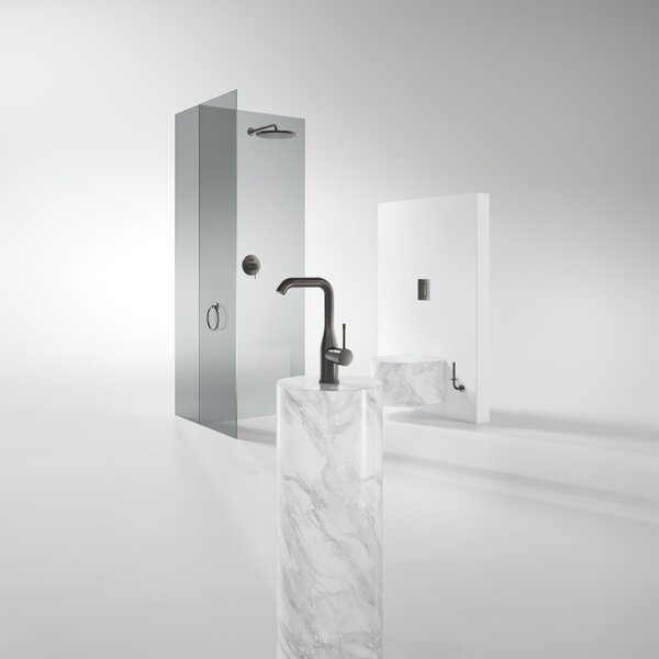 Grohe Rainshower hlavová sprchá s ramenem 31x31 cm kulatý Brushed Hard Graphite 26066AL0