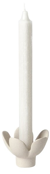 Kameninový svícen Flower Beige