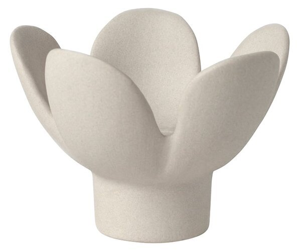 Kameninový svícen Flower Beige