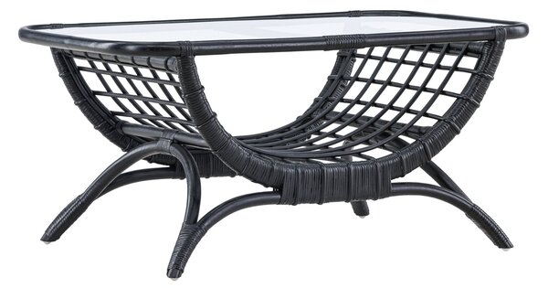 Odkládací stolek Moana, černá, 95,5x60x47