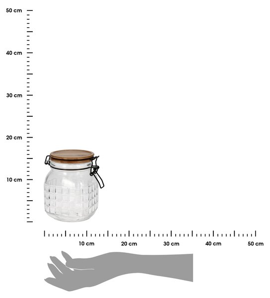 Skleněná nádoba na potraviny Clip 1100 ml