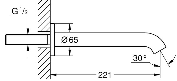 Grohe Essence výtok baterie Vanová zlatá 13449GL1