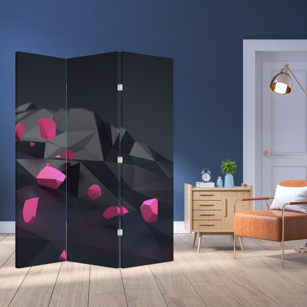 Paraván - 3D abstrakce (126x170 cm)