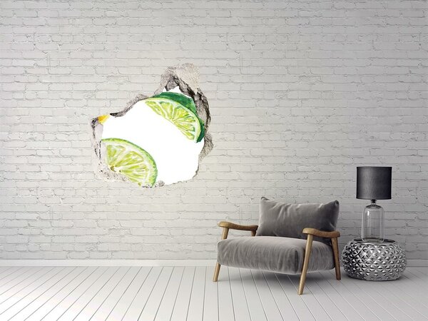 Nálepka díra na zeď beton Citron a limetka nd-p-67543489
