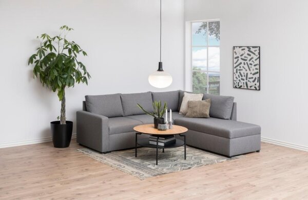 Scandi Hnědý dřevěný konferenční stolek Stephan 80 cm