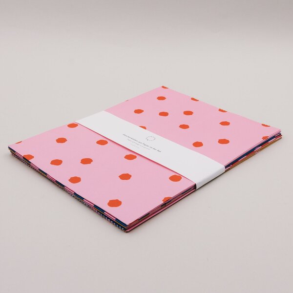 Papírový sáček Dots and Stripes 27 × 21 cm – set 6 ks