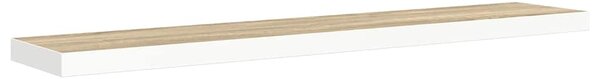 Plovoucí nástěnné police 4 ks dub a bílé 120x23,5x3,8 cm MDF 326587