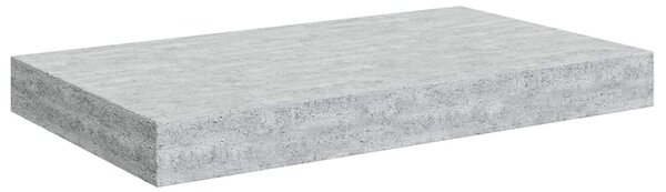 Plovoucí nástěnná police betonově šedá 40 x 23,5 x 3,8 cm MDF 326591