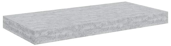 Plovoucí nástěnné police 2 ks betonově šedé 50x23,5x3,8 cm MDF 326595