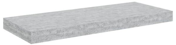 Plovoucí nástěnné police 4 ks betonově šedé 60x23,5x3,8 cm MDF 326599