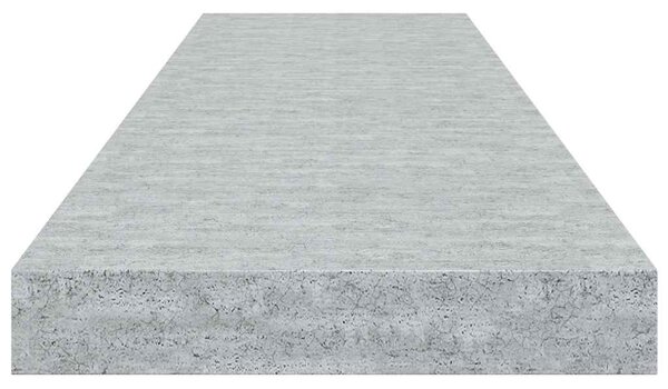 Plovoucí nástěnná police betonově šedá 90 x 23,5 x 3,8 cm MDF 326603