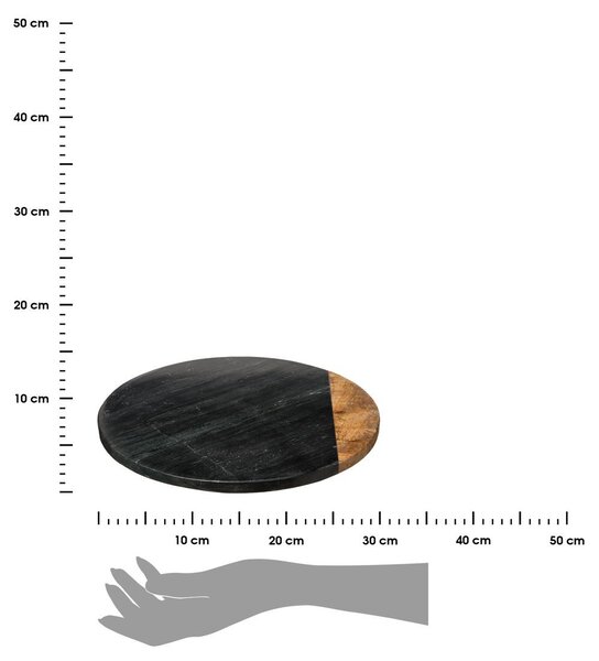 Mramorový otočný servírovací tác Marbl, (fi) 30 cm