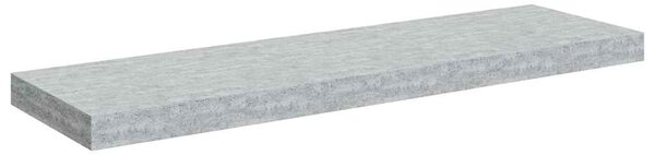Plovoucí nástěnná police betonově šedá 80 x 23,5 x 3,8 cm MDF 326600