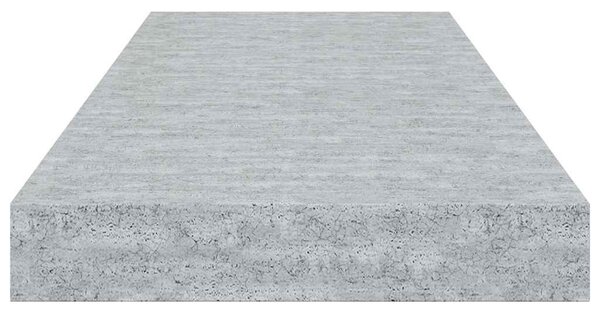 Plovoucí nástěnná police betonově šedá 60 x 23,5 x 3,8 cm MDF 326597