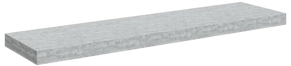Plovoucí nástěnná police betonově šedá 90 x 23,5 x 3,8 cm MDF 326603