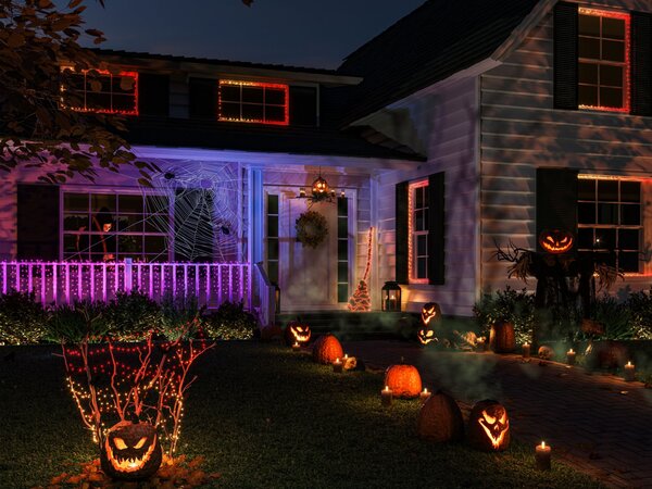 Hue FESTAVIA světelný řetěz 28W 2000-6500K RGB 40m IP54, černý